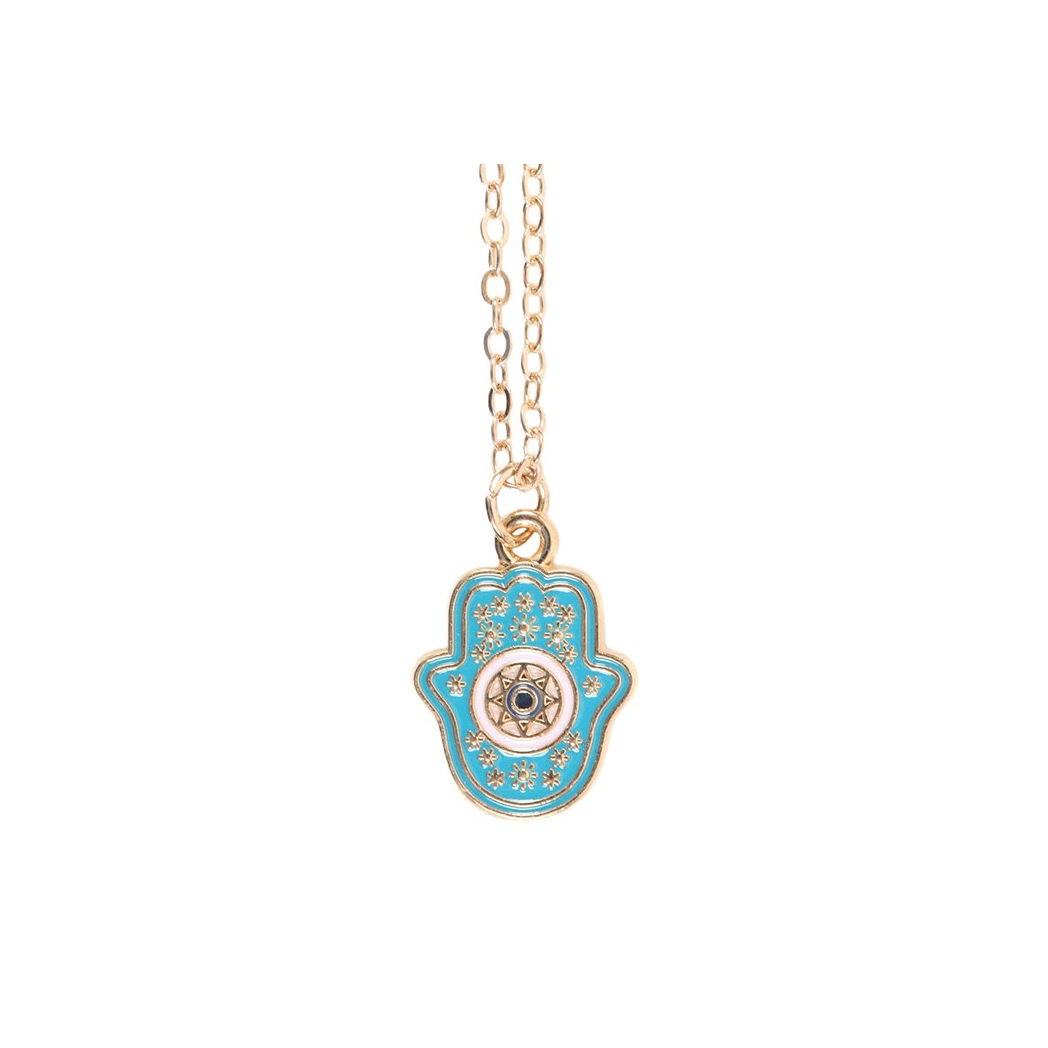Hand of Hamsa Necklace on Greeting Card