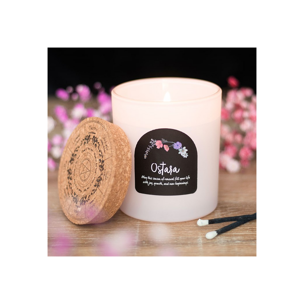Ostara Fresh Linen Wheel of the Year Candle