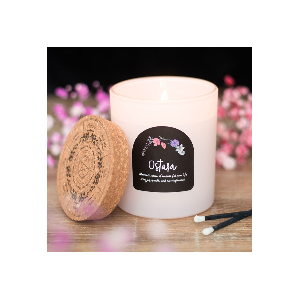 Ostara Fresh Linen Wheel of the Year Candle