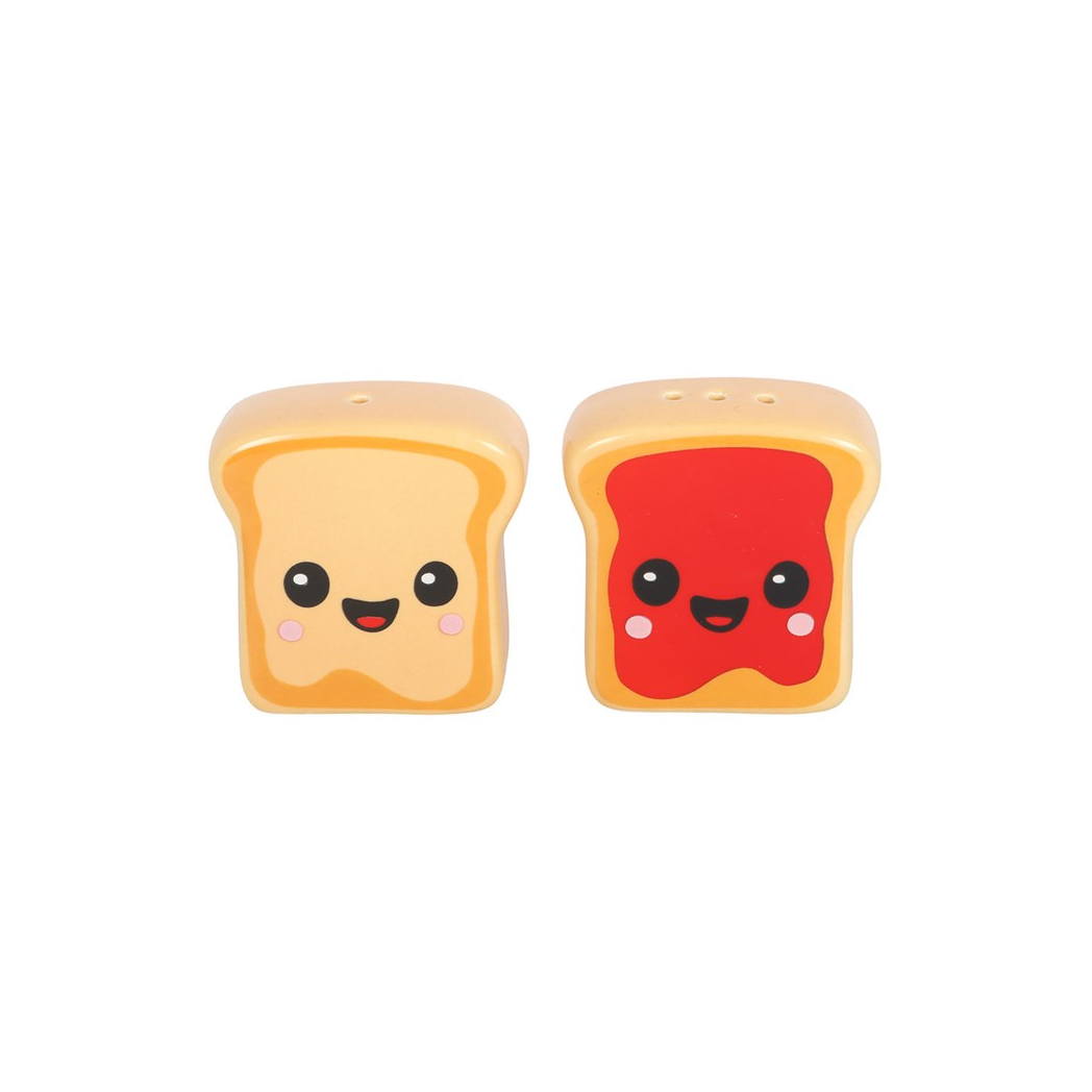 Kawaii Toast Salt and Pepper Shakers