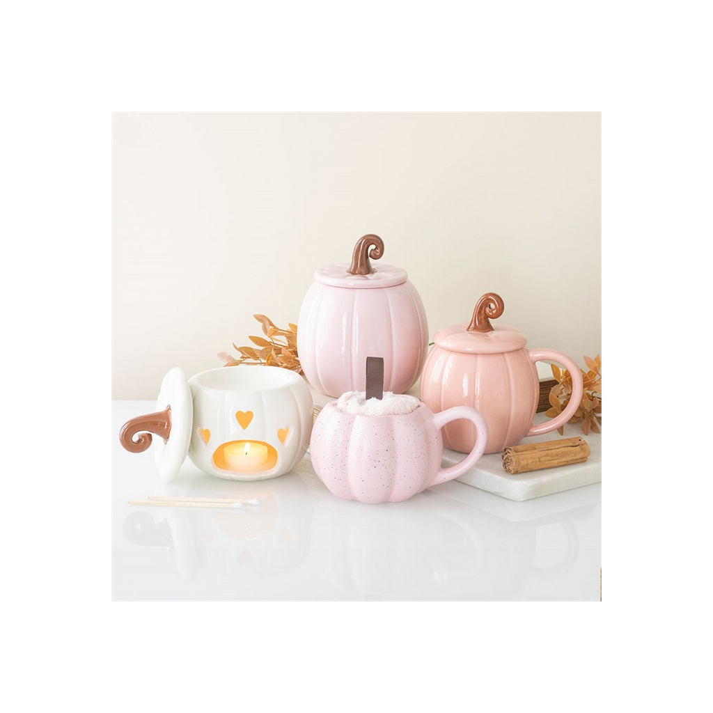 Pink Curly Pumpkin Oil Burner
