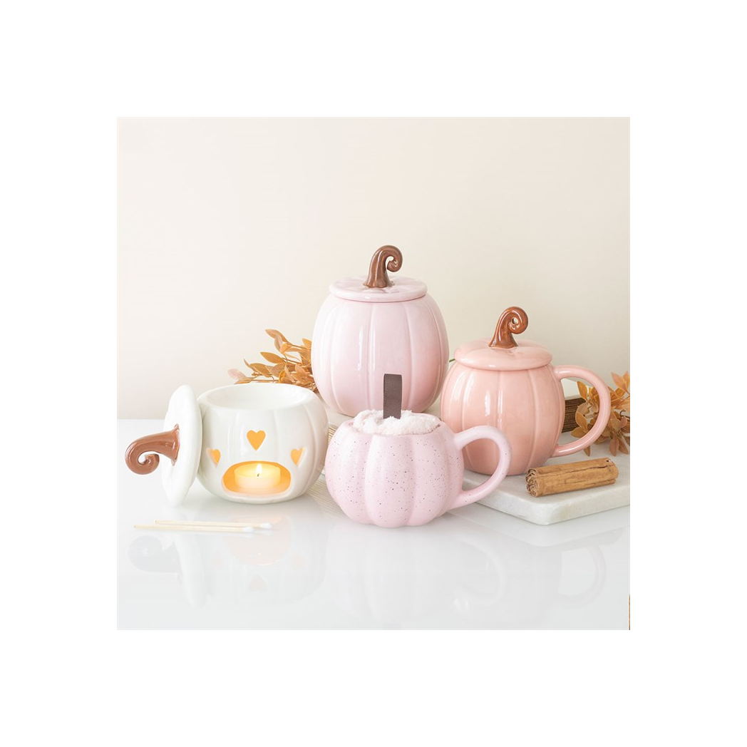 Pink Curly Pumpkin Oil Burner