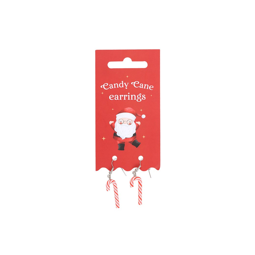Candy Cane Dangle Earrings