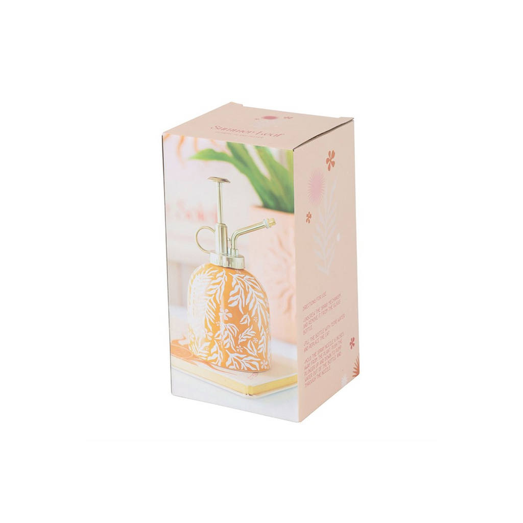 Summer Leaf Print Ceramic Plant Mister