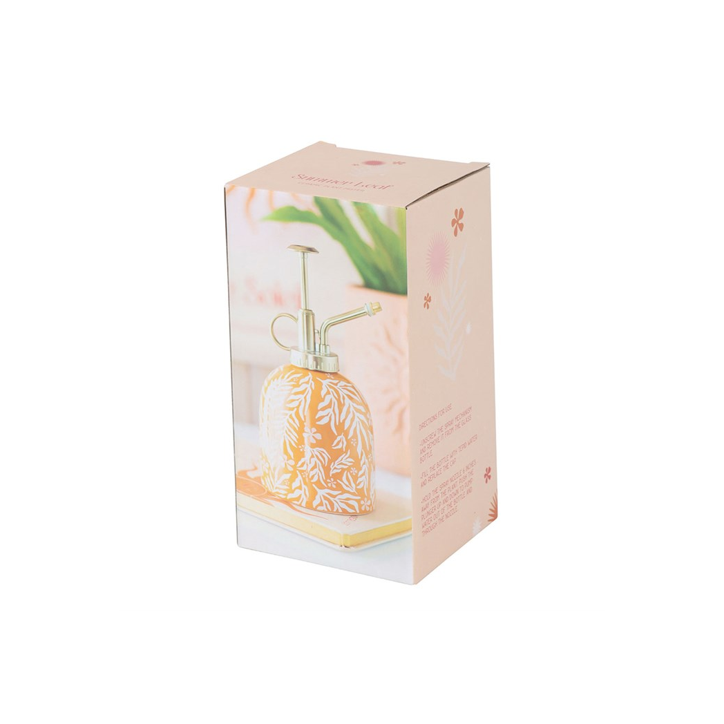 Summer Leaf Print Ceramic Plant Mister