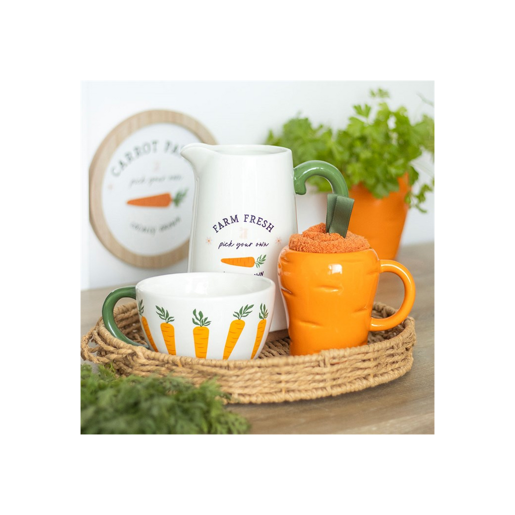 Carrot Shaped Mug and Socks Set