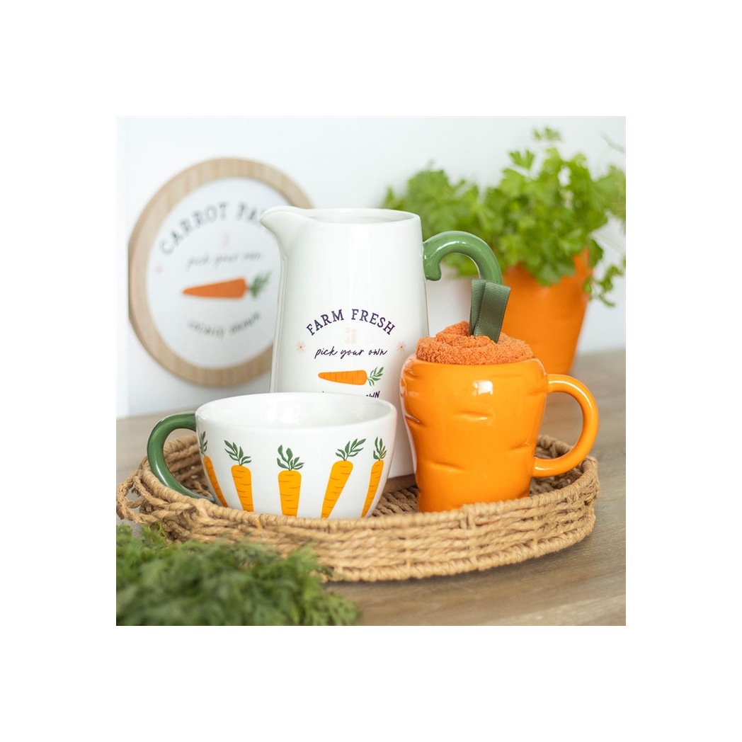 Carrot Shaped Mug and Socks Set