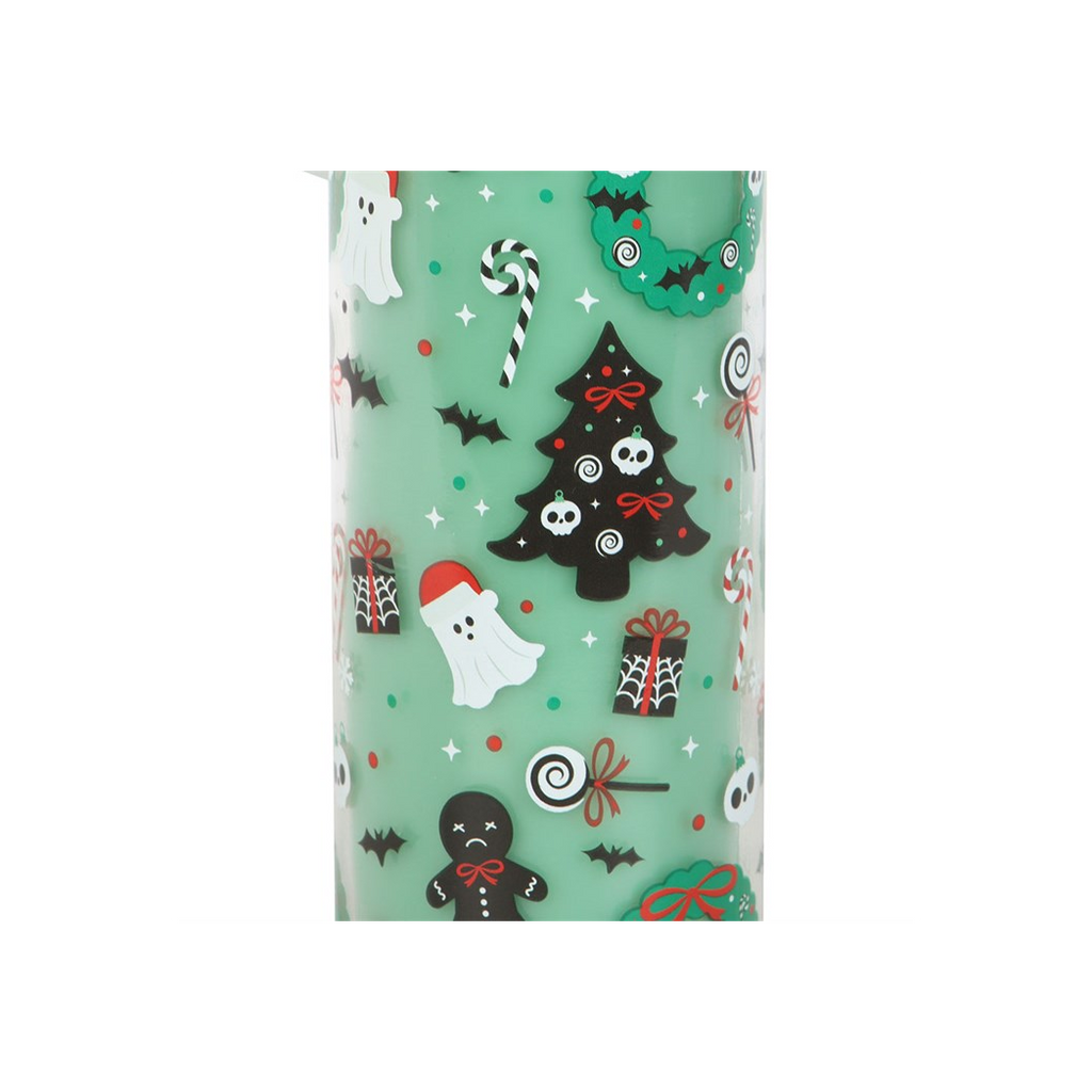 Merry Creepmas Cursed Candy Cane Tube Candle
