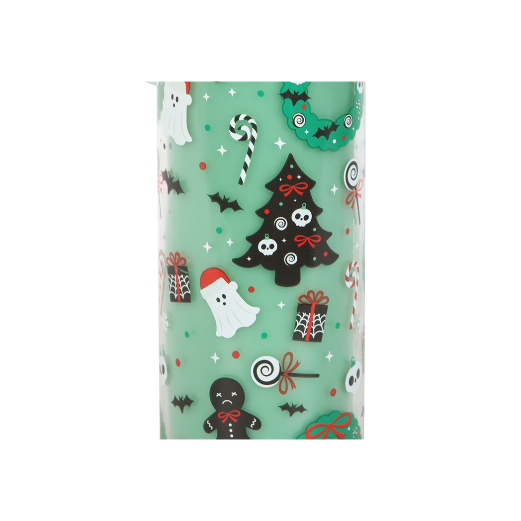 Merry Creepmas Cursed Candy Cane Tube Candle