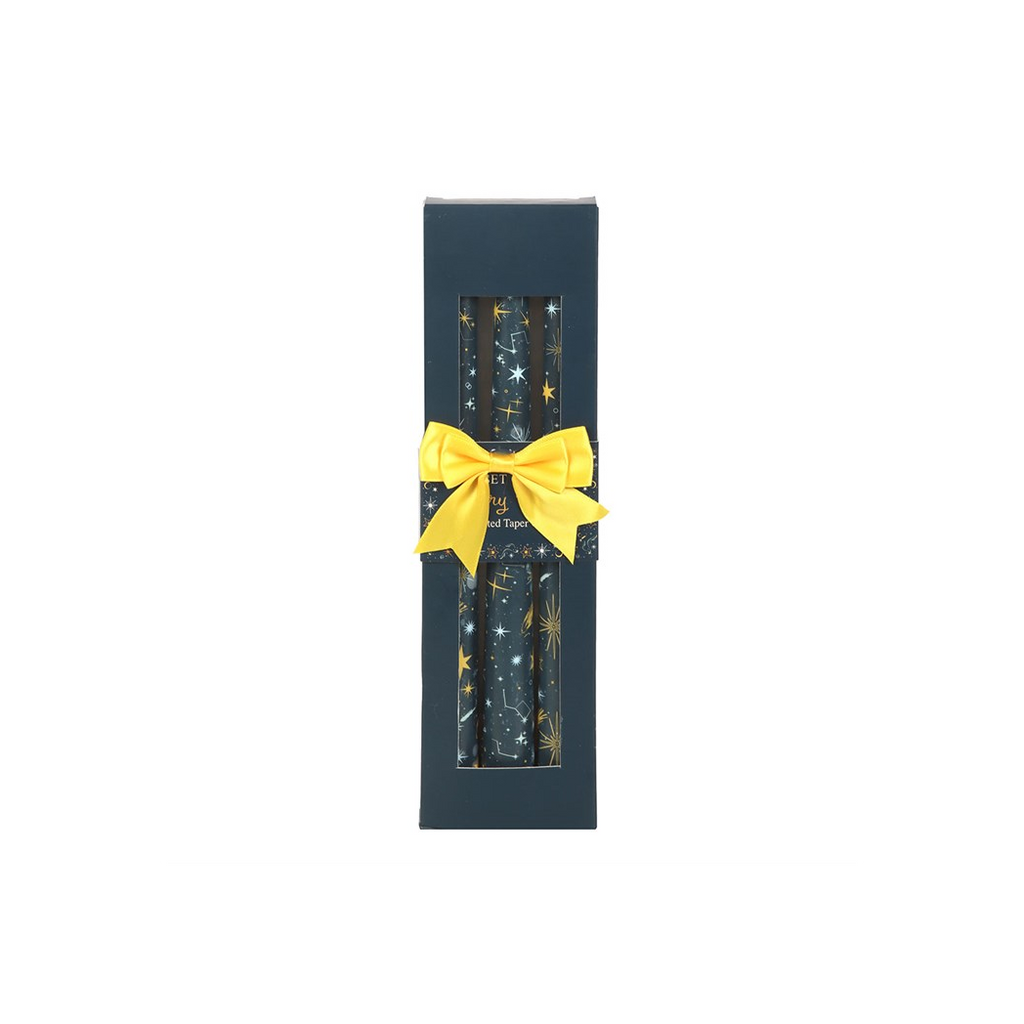 Set of 3 Starry Night Taper Candles