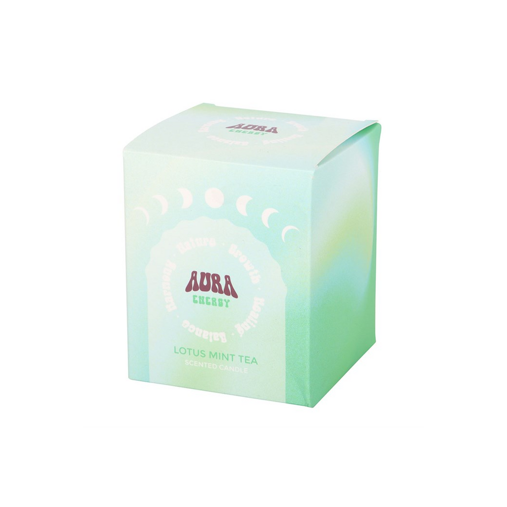Aura Energy Lotus Mint Tea Iridescent Candle