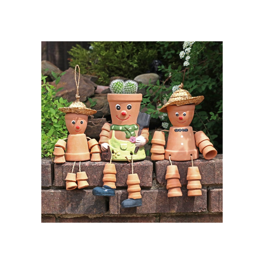 Terracotta Pot Man Planter