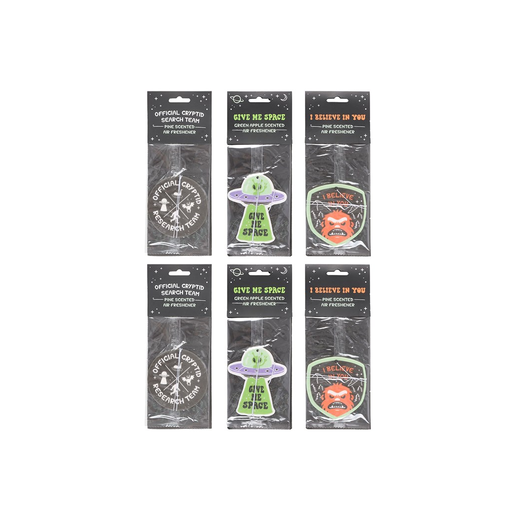 Set of 6 Camp Cryptid Scented Air Fresheners