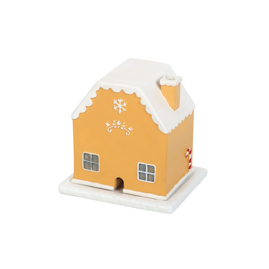 Candy Cane Gingerbread House Incense Cone Holder