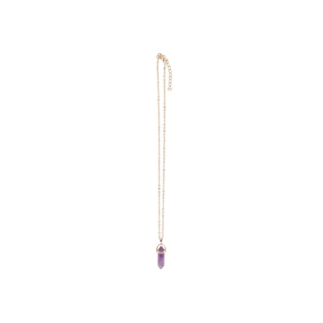 Amethyst Crystal Necklace Card