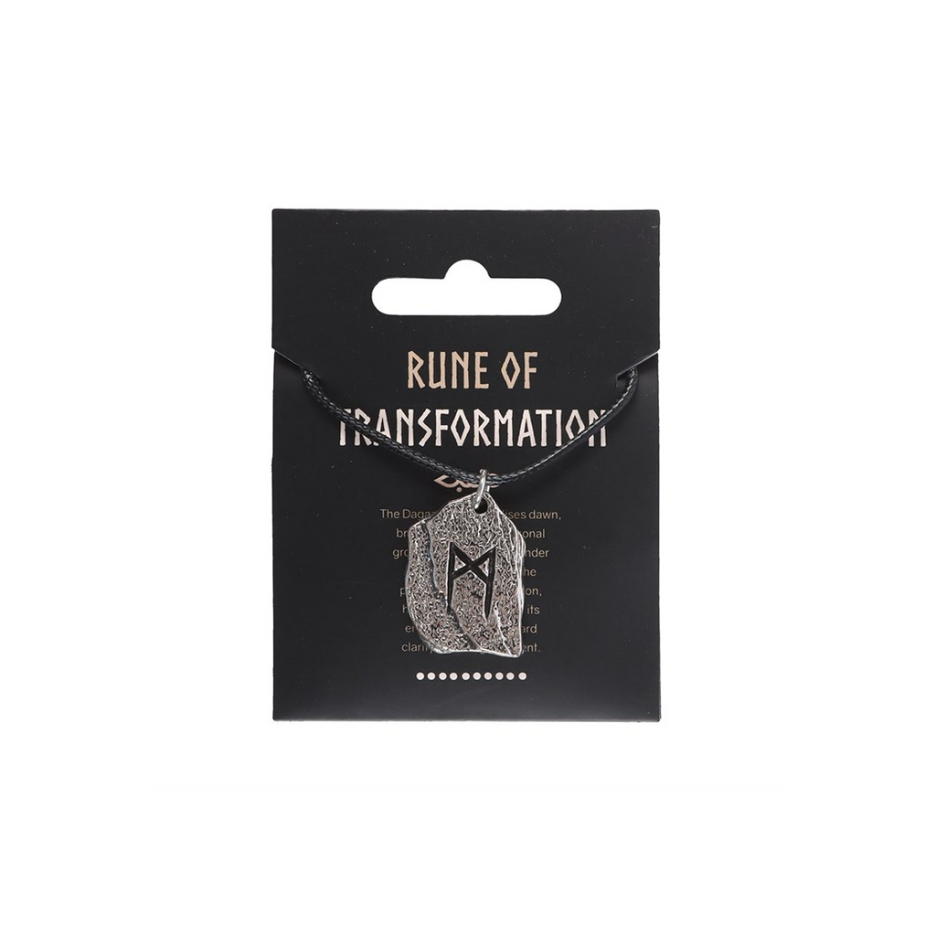 Rune of Transformation Viking Cord Necklace