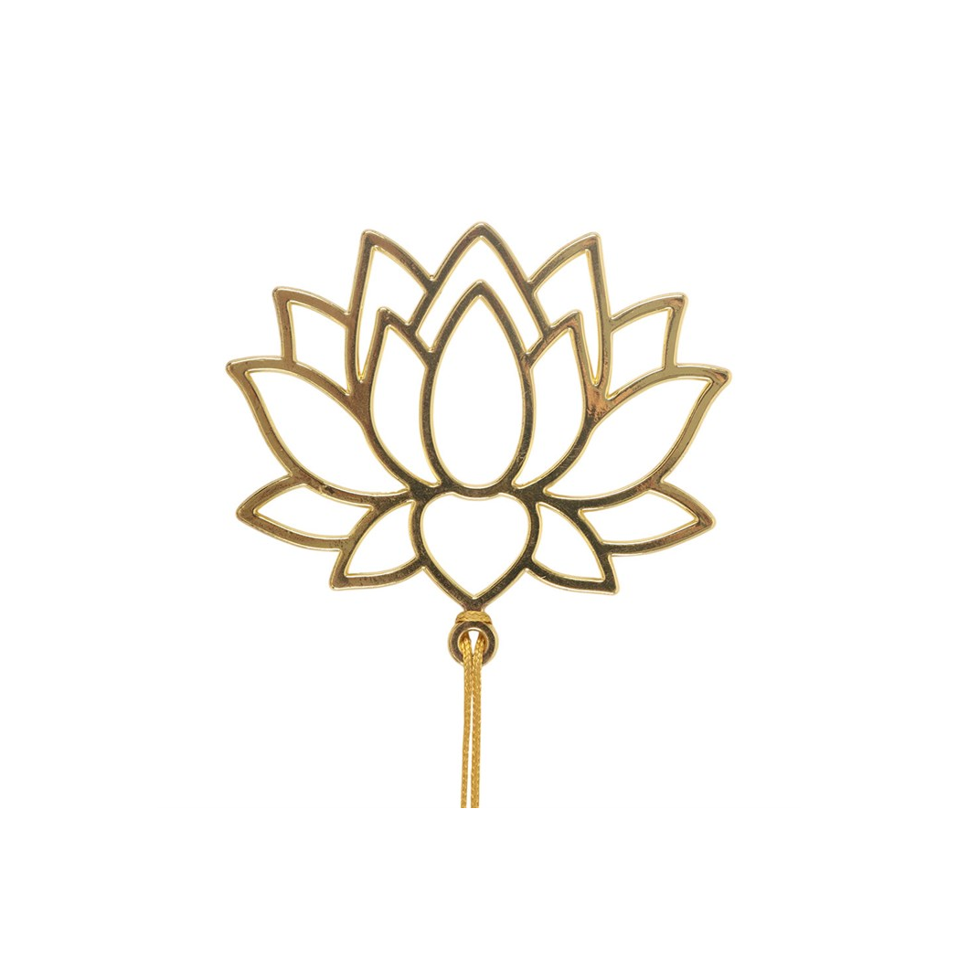 Lotus Flower Metal Bookmark