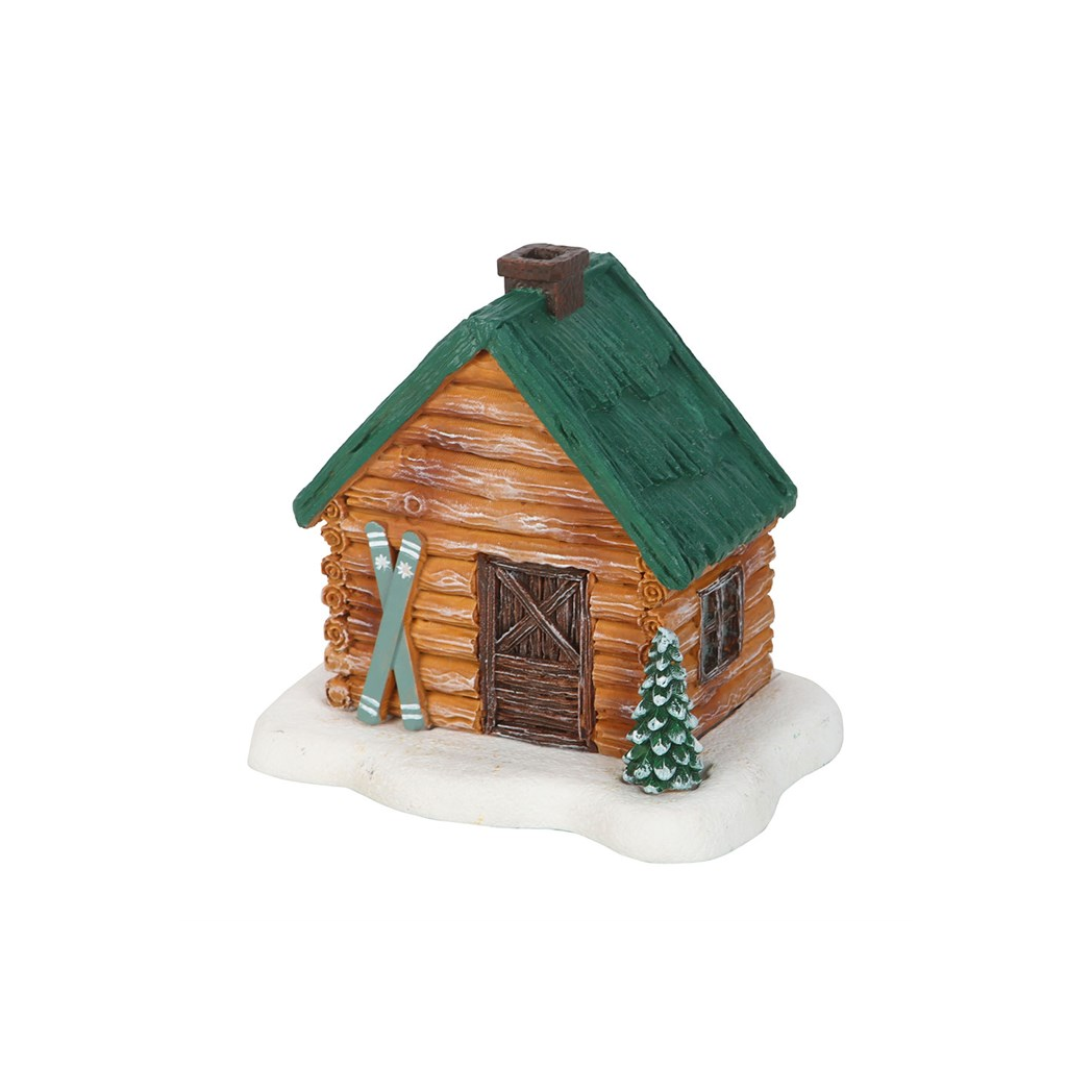 Cabin Ski Chalet Incense Cone Holder