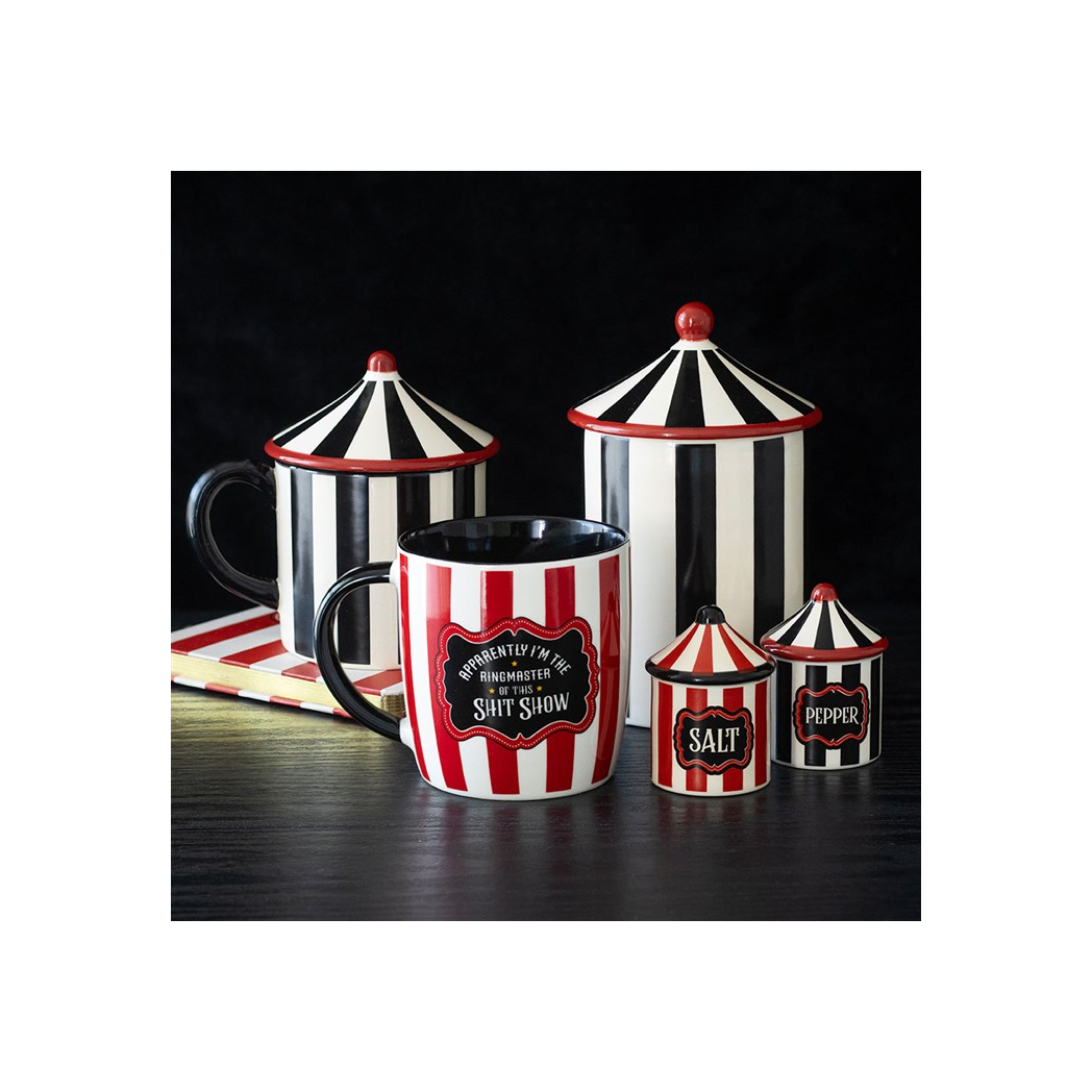 Red Striped Ringmaster Mug