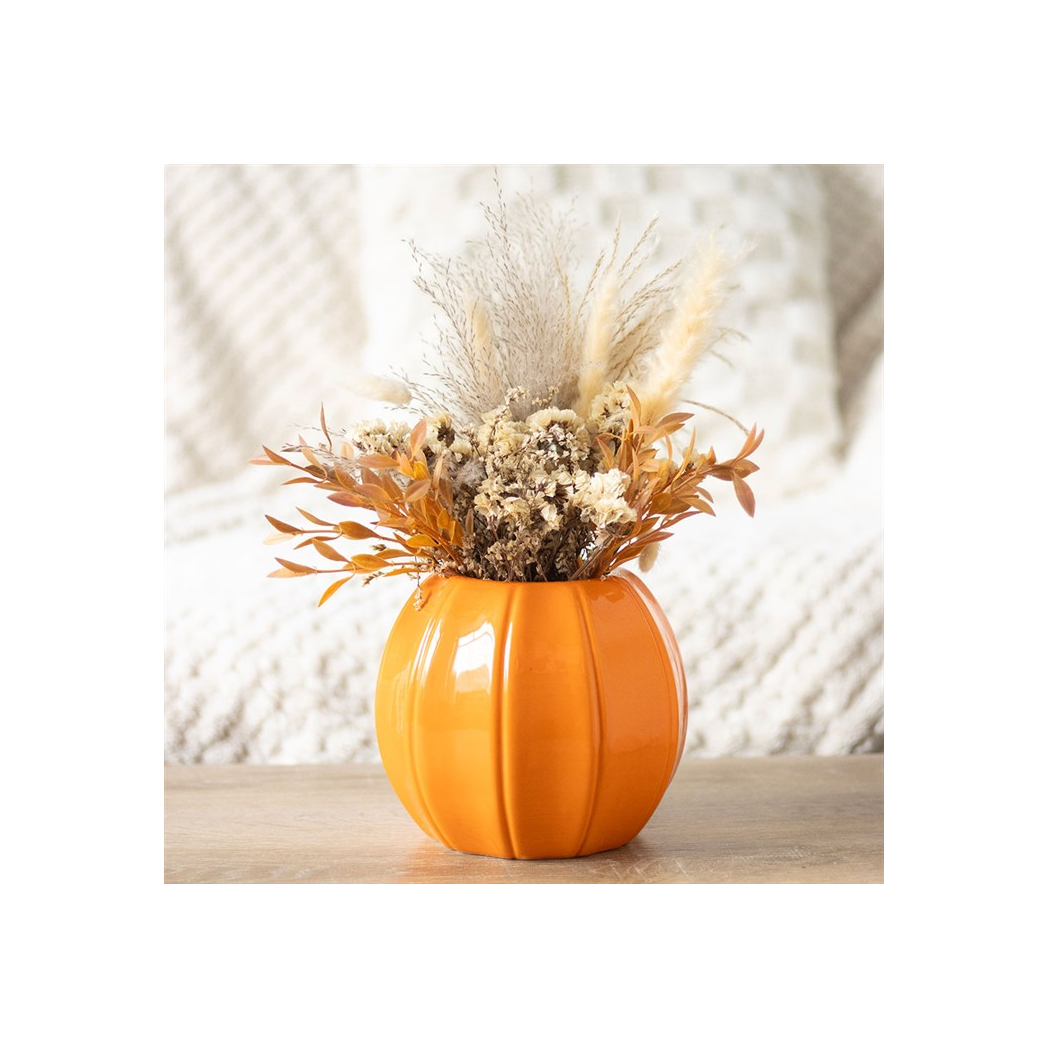 Orange Pumpkin Vase