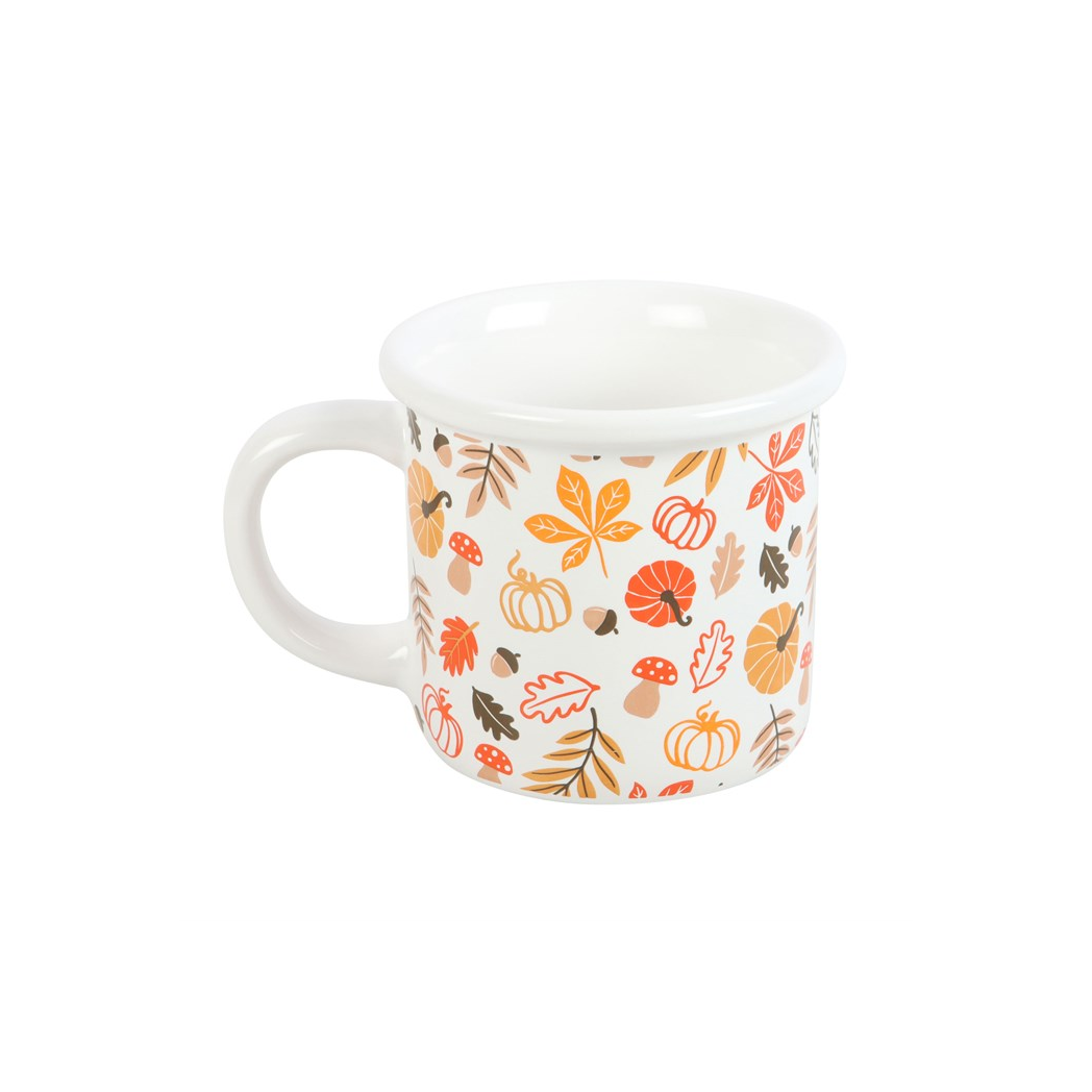 Autumn Leaves and Pumpkins Mug