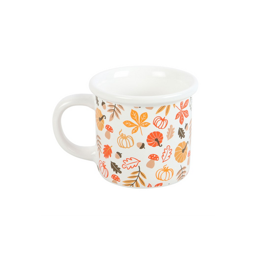 Autumn Leaves and Pumpkins Mug