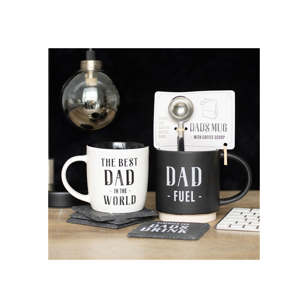 Dad Fuel Mug and Coffee Scoop Clip
