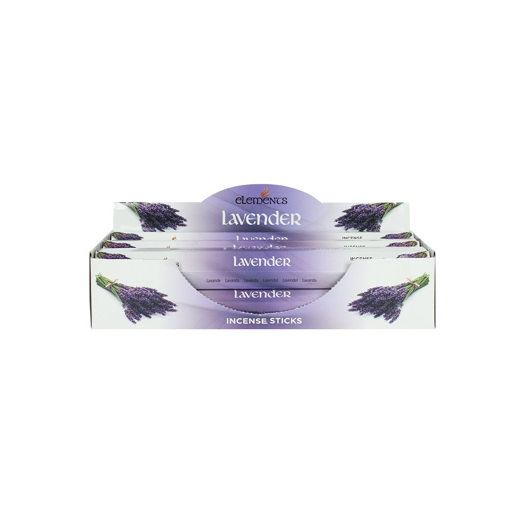 Set of 6 Packets of Elements Lavender Incense Sticks