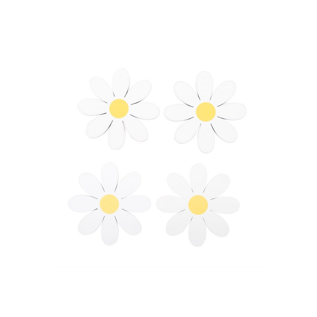 Set of 4 Daisy Shaped Coasters