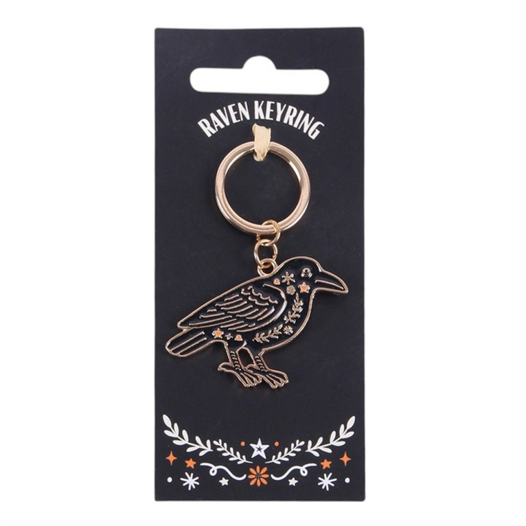 Folk Raven Keyring
