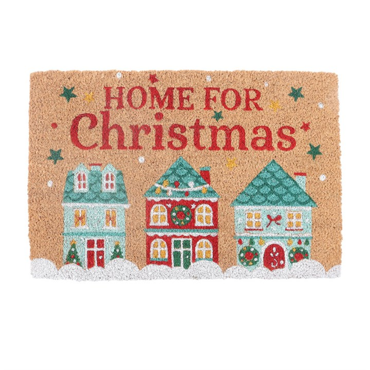 Natural Christmas Street Doormat