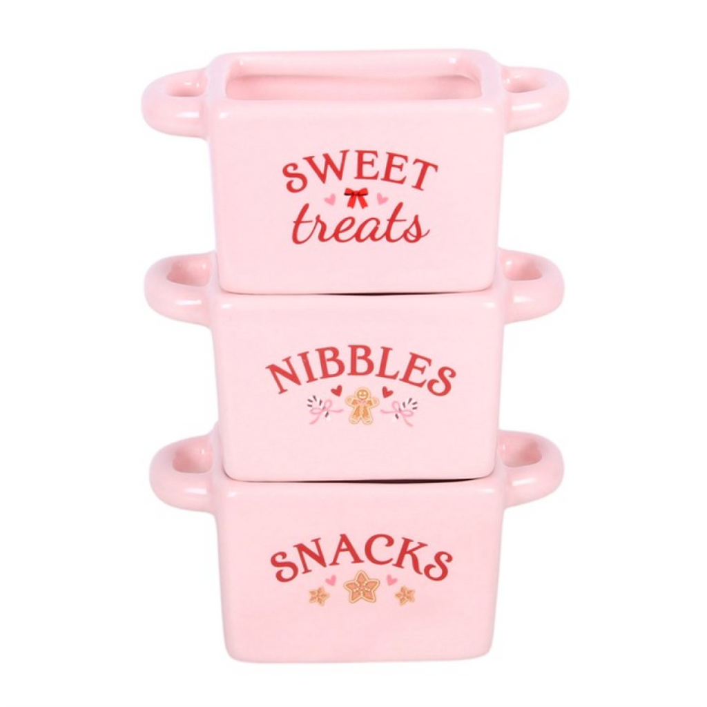 Set of 3 Sugarplum Bakery Snack Bowls