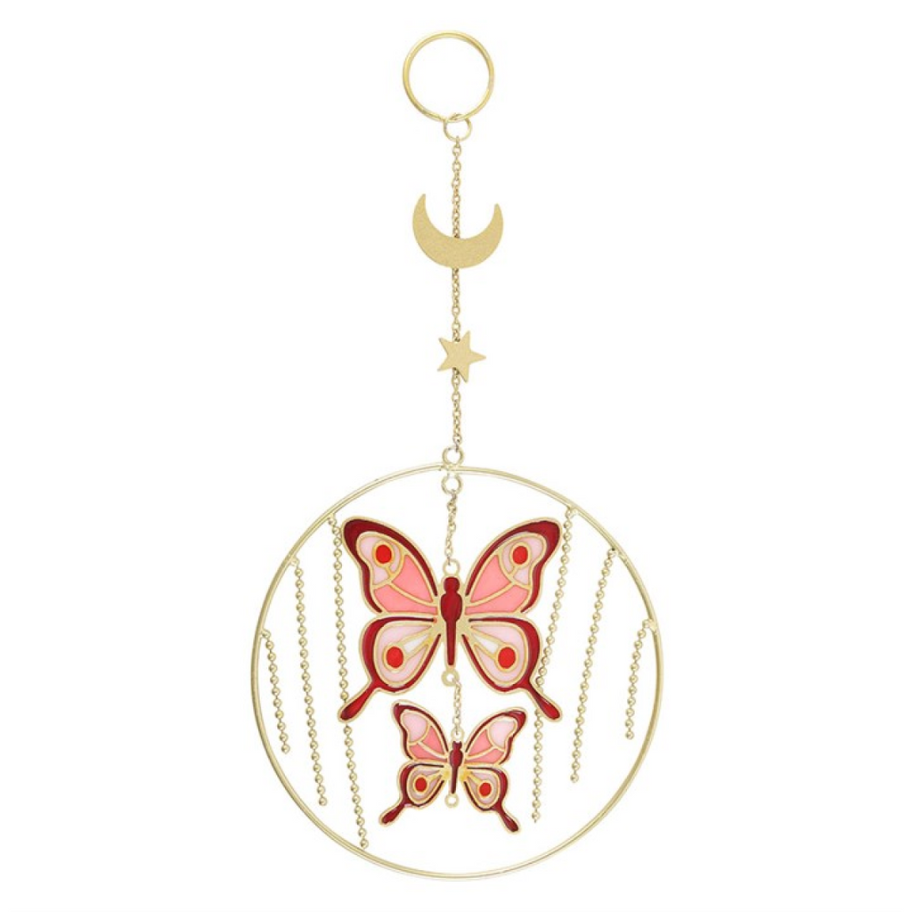 Pink Butterfly Hanging Decoration