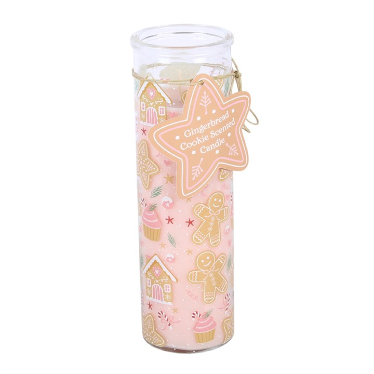 Gingerbread Cookie Tube Candle