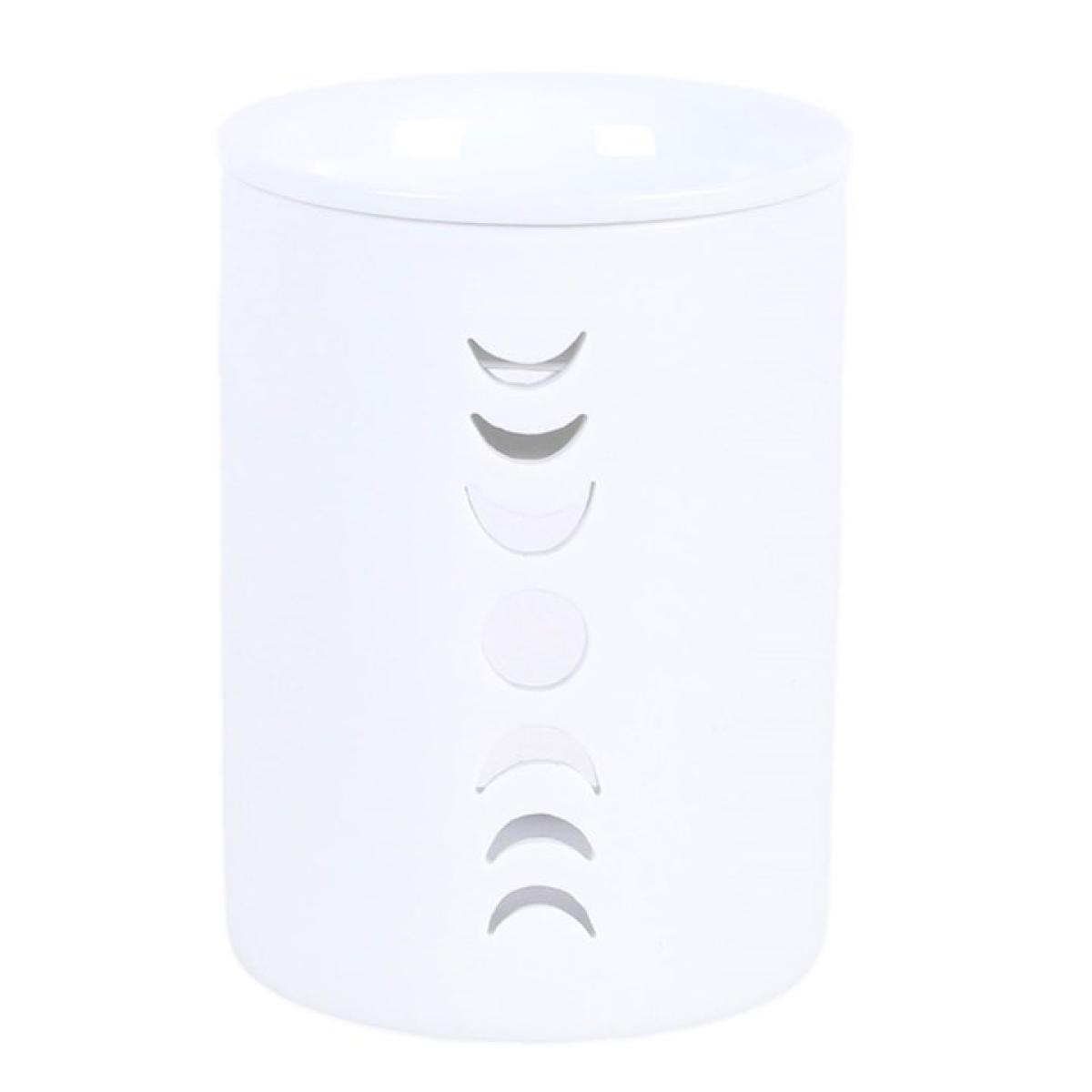 White Moon Phase Cut Out Oil Burner and Wax Warmer