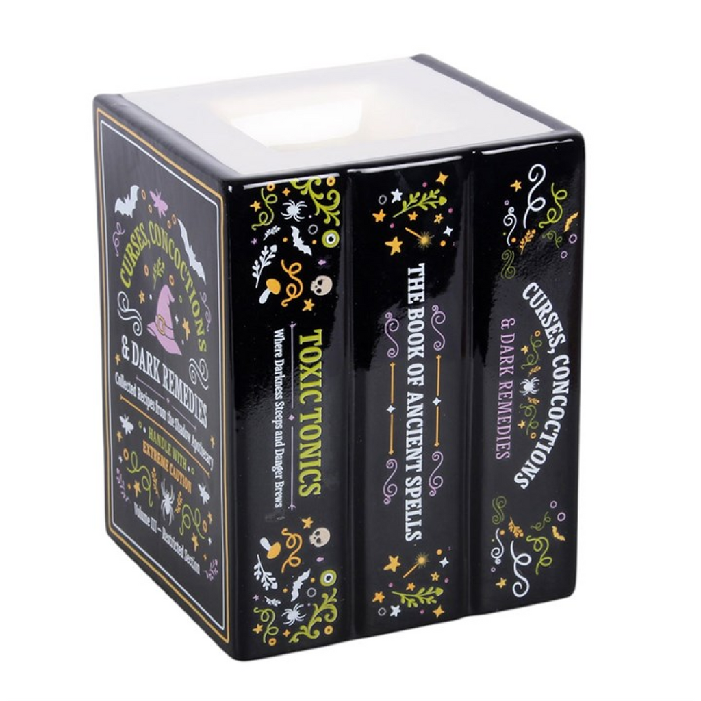 Witch's Apothecary Book Shaped Oil Burner and Wax Warmer