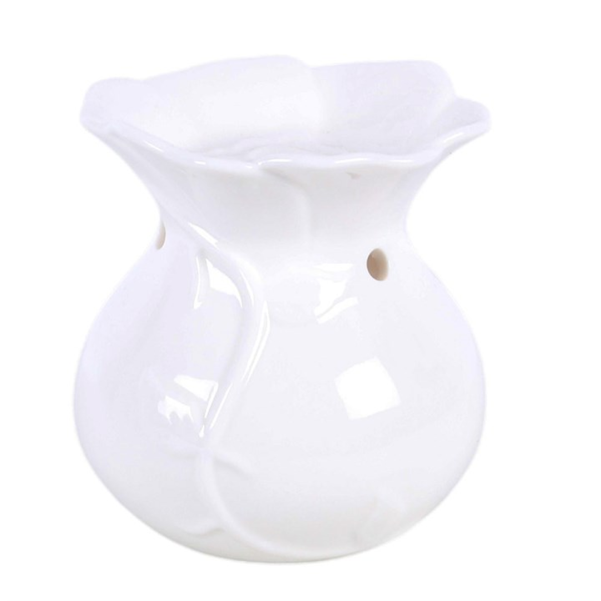 White Rose Oil Burner and Wax Warmer