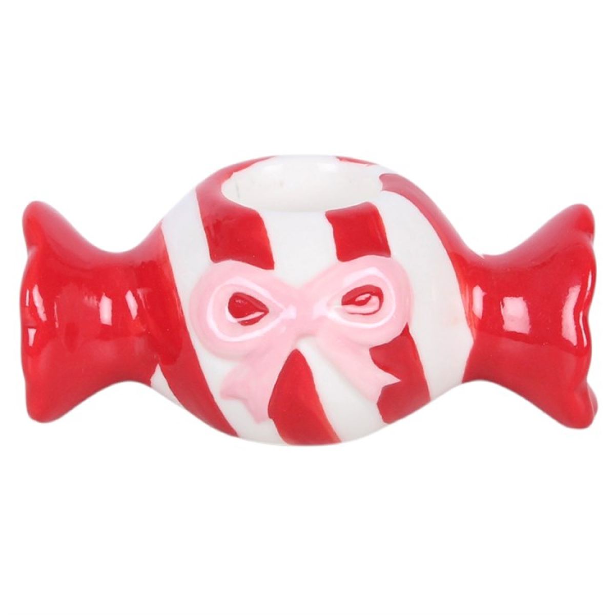 Christmas Candy Taper Candle Holder