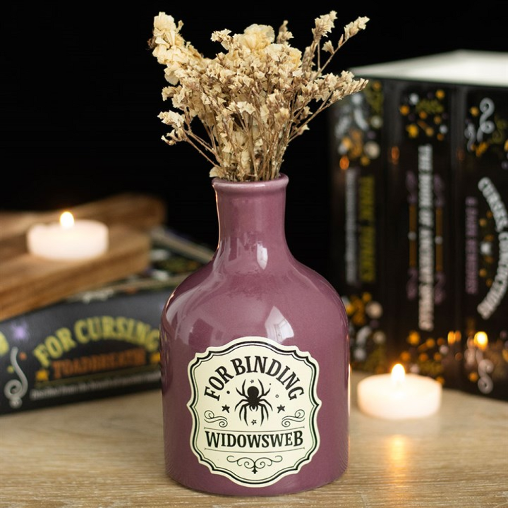 Widowsweb Potion Bottle Vase and Candle Holder
