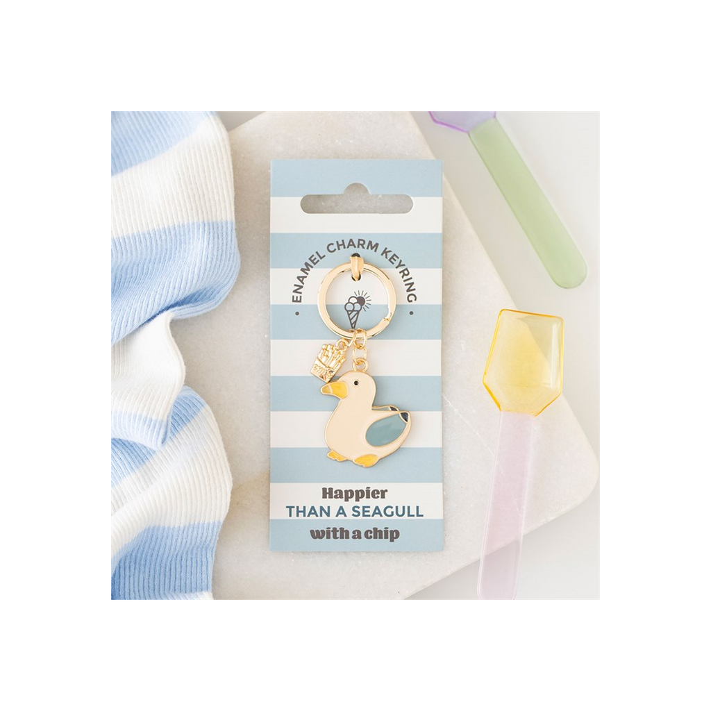 Seagull and Chips Keyring