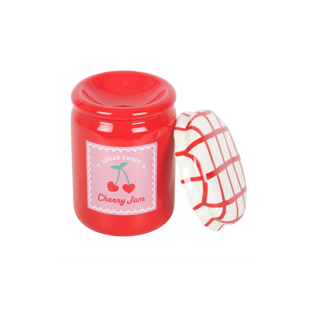 Cherry Jam Jar Oil Burner and Wax Warmer