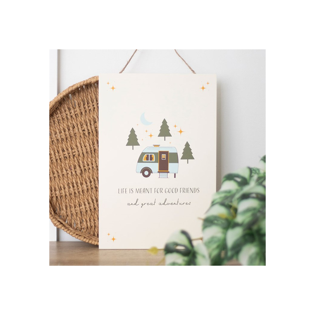 Good Friends and Great Adventures Hanging Sign