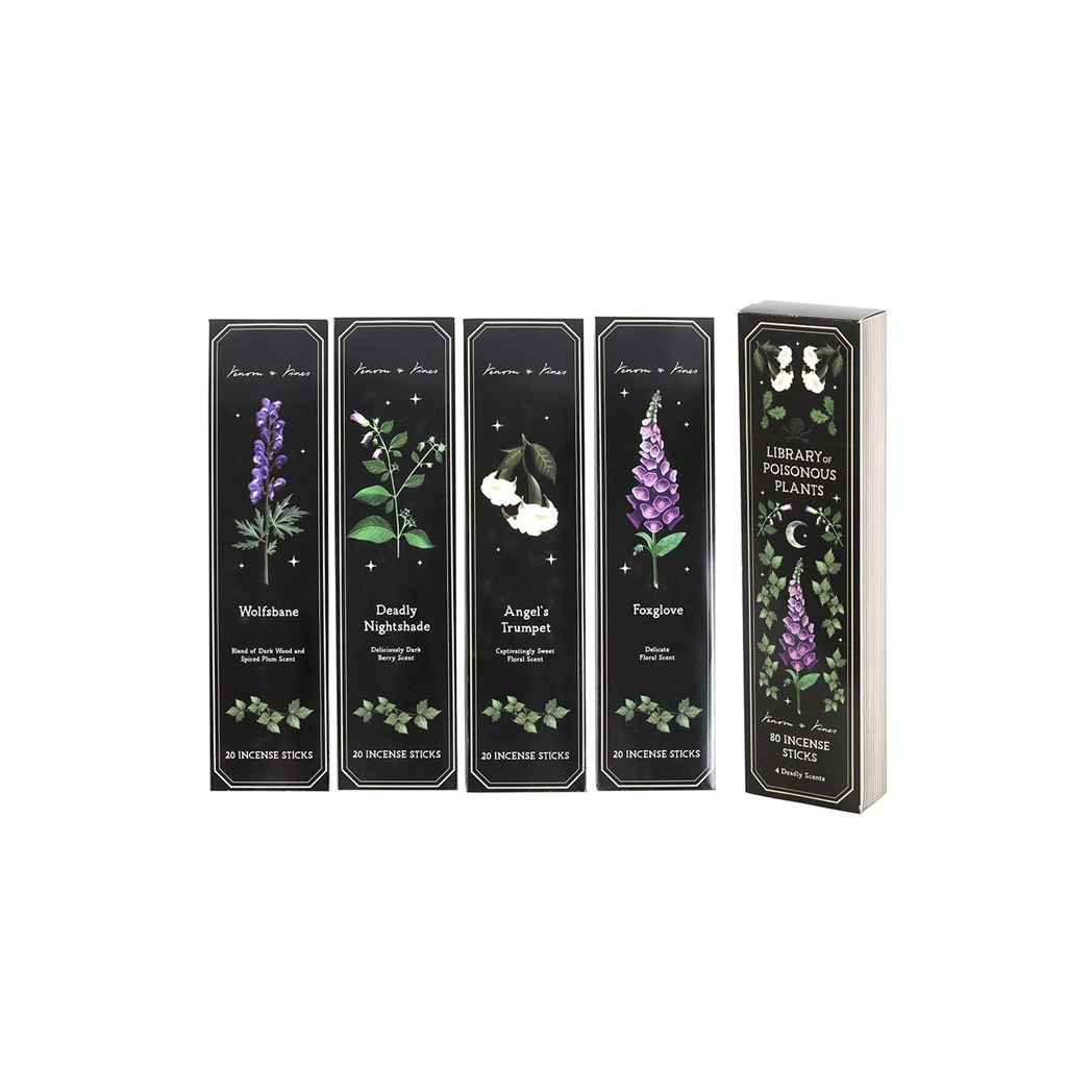 Set of 4 Poisonous Plants Incense Stick Packs