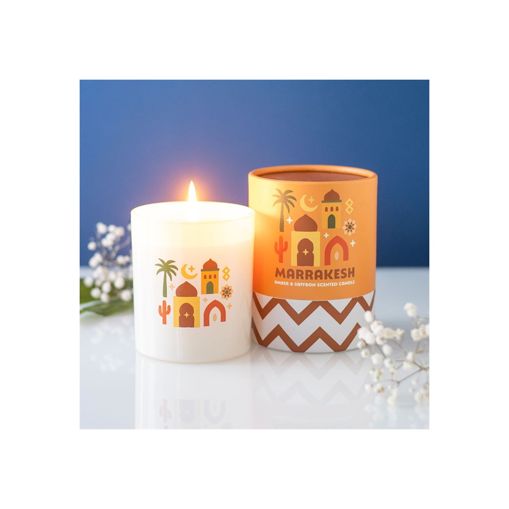 Marrakesh Amber & Saffron Scented Candle
