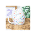Spring Floral Print Egg Shaped Mug