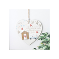 Life on the Road Shell Caravan Hanging Heart