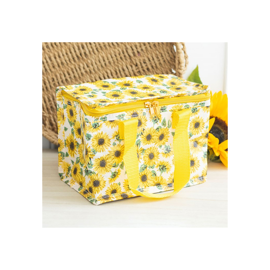 Sunflower Print Lunch Bag