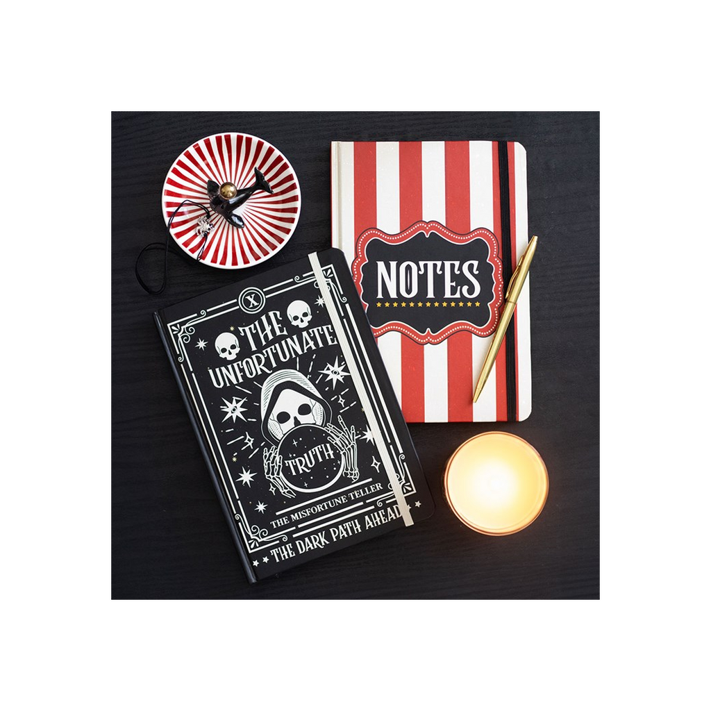 Red Circus Stripe A5 Notebook