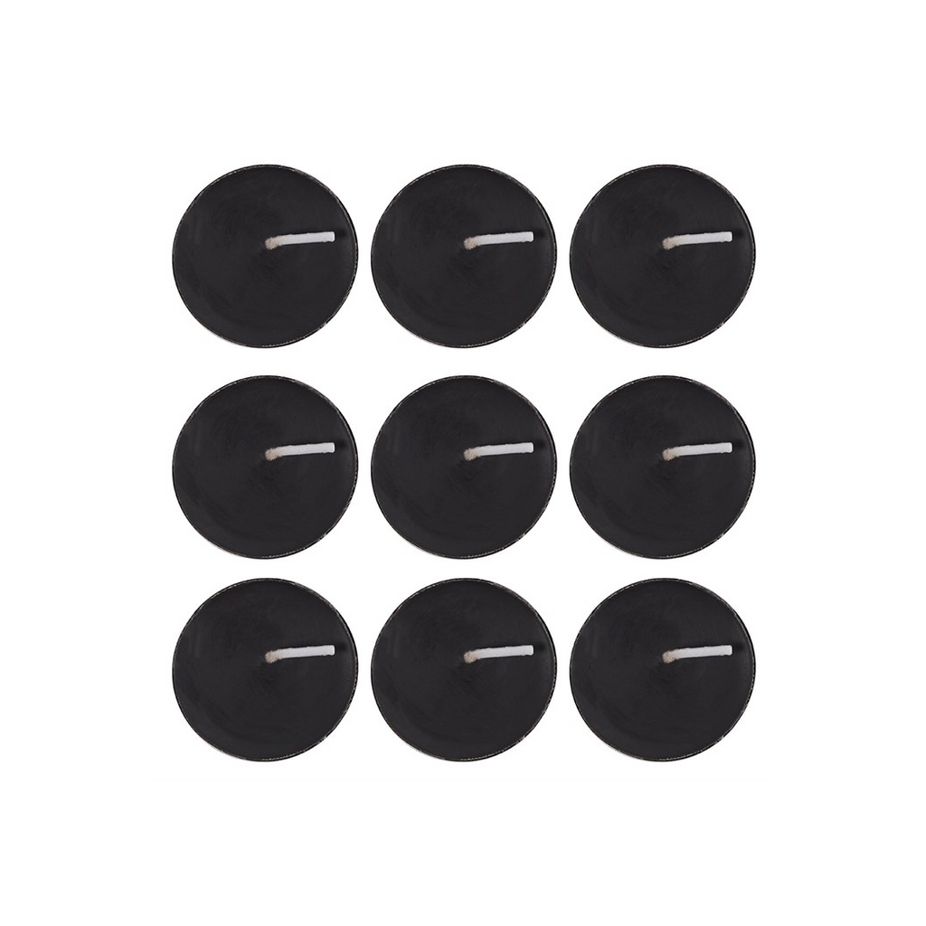 Pack of 9 Opium Scented Black Tealights