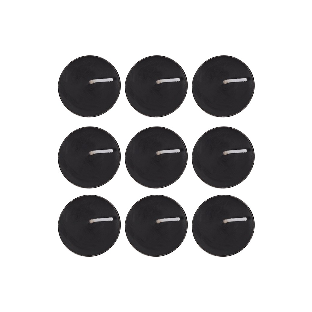 Pack of 9 Opium Scented Black Tealights